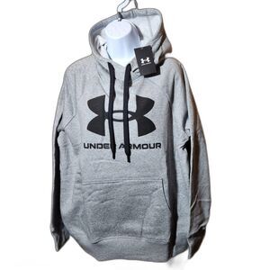 Under Armour Women’s XL Gray Logo Hoodie Pullover Sweatshirt NWT